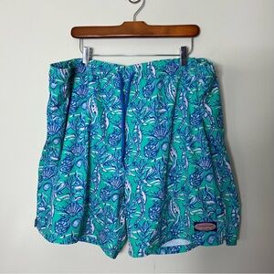 Vineyard Vines Men’s Swim Trunks Board Shorts Bathing Suit Blue Size XXL